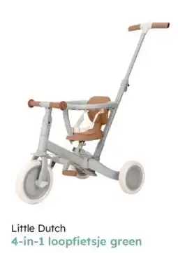 Multi bazar Little dutch 4-in-1 loopfietsje green aanbieding