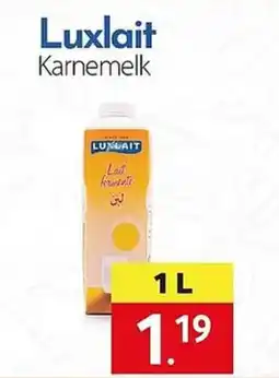 Tanger Markt Luxlait karnemelk aanbieding