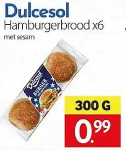Tanger Markt Dulcesol hamburgerbrood aanbieding