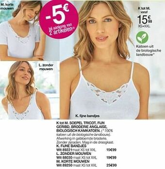 Damart Fijne bandjes aanbieding