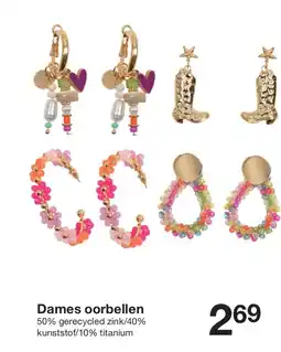 Zeeman Dames oorbellen aanbieding