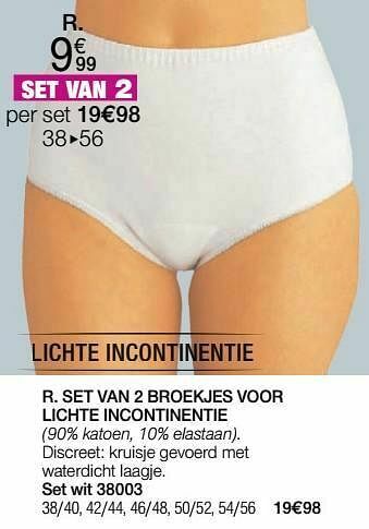 Damart Set van 2 broekjes voor lichte incontinentie aanbieding