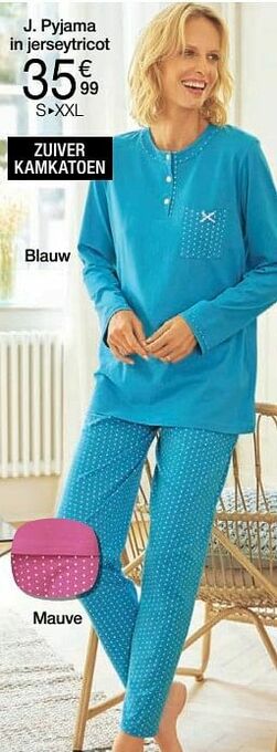 Damart Pyjama in jerseytricot aanbieding