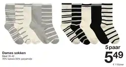 Zeeman Dames Sokken aanbieding