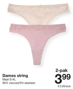 Zeeman Dames string aanbieding