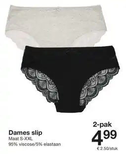 Zeeman Dames Slip aanbieding