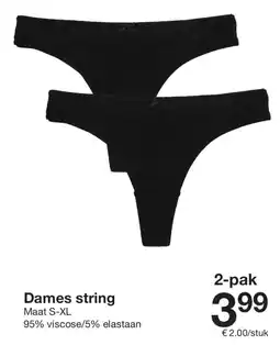 Zeeman Dames string aanbieding