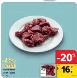 Carrefour Market Rundvlees voor tajine aanbieding