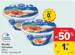 Carrefour Market Ricotta Carrefour aanbieding