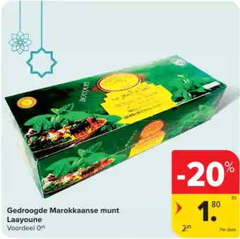 Gedroogde Marokkaanse munt Laayoune