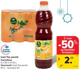Carrefour Market Iced Tea Perzik Carrefour aanbieding