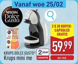 ALDI Krups Dolce Gusto Krups mini me aanbieding