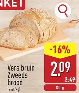 ALDI Vers Bruin Zweeds brood aanbieding