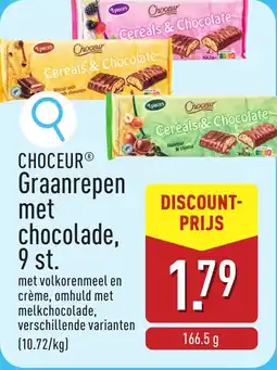 ALDI Choceur Graanrepen met Chocolade aanbieding