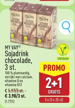 ALDI My Vay Sojadrink Chocolade aanbieding