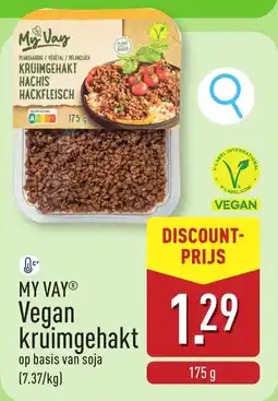 ALDI My Vay Vegan Kruimgehakt aanbieding