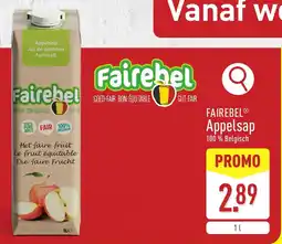 ALDI Fairebel Appelsap aanbieding