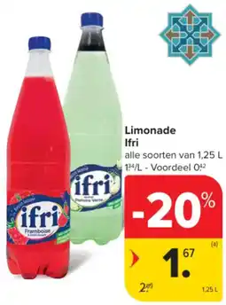 Carrefour Market Limonade Ifri aanbieding
