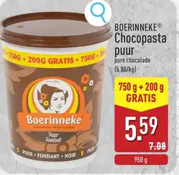 ALDI Boerinneke Chocopasta puur aanbieding