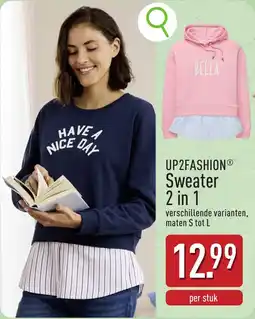 ALDI Up2fashion Sweater 2 in 1 aanbieding