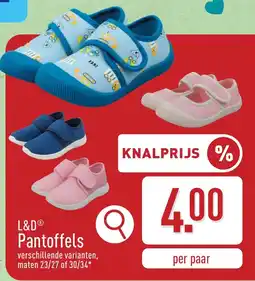 ALDI L&D Pantoffels aanbieding