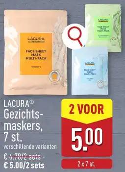 ALDI Lacura Gezichtsmaskers aanbieding