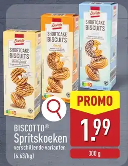 ALDI Biscotto Spritskoeken aanbieding