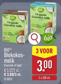 ALDI Bio Kokosmelk aanbieding