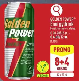 ALDI Golden power Energydrink aanbieding