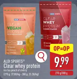 ALDI Aldi sports Clear whey Protein aanbieding
