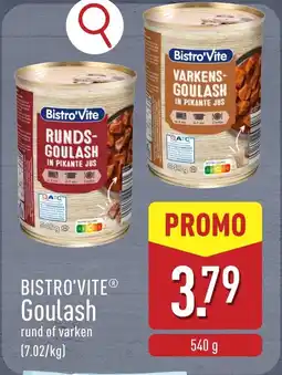 ALDI Bistro'vite Goulash aanbieding