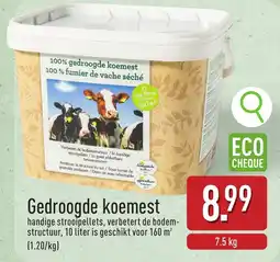 ALDI Gedroogde Koemest aanbieding