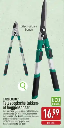 ALDI Gardenline Telescopische takken of heggenschaar aanbieding