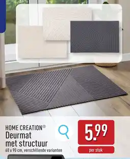 ALDI Home Creation Deurmat met Structuur aanbieding