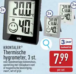 ALDI Krontaler Thermische Hygrometer aanbieding