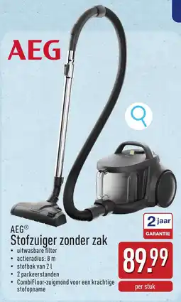 ALDI AEG Stofzuiger zonder zak aanbieding