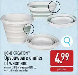 ALDI Home Creation Opvouwbare Emmer of Wasmand aanbieding