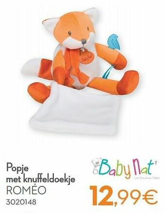 Cora Popje met knuffeldoekje roméo aanbieding