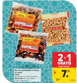 Carrefour Market Mix van gedroogde vruchten en noten Zahia aanbieding