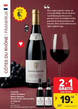 Carrefour Market Frankrijk Vallée du Rhône Maison Ravoire en Séguret aanbieding