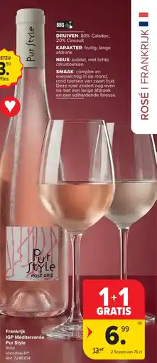 Carrefour Market Frankrijk IGP Méditerranée Pur Style aanbieding