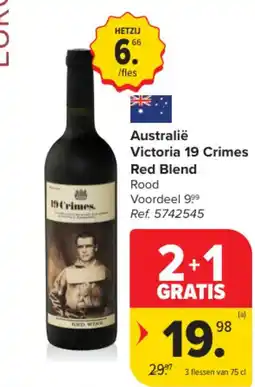 Carrefour Market Australië Victoria 19 Crimes Red Blend aanbieding