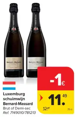 Carrefour Market Luxemburg schuimwijn Bernard-Massard aanbieding