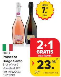 Carrefour Market Italië Prosecco Borgo Santo aanbieding