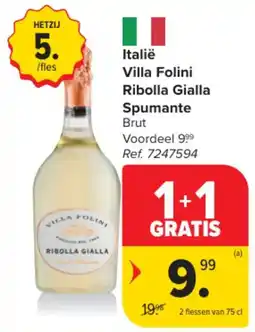 Carrefour Market Italië Villa Folini Ribolla Gialla Spumante aanbieding