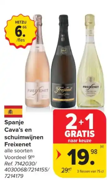 Spanje Cava's en schuimwijnen Freixenet