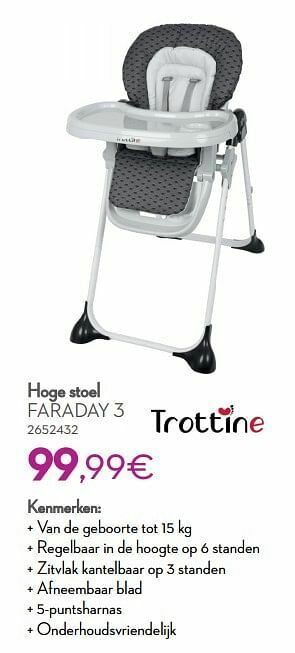 Cora Hoge stoel faraday 3 aanbieding