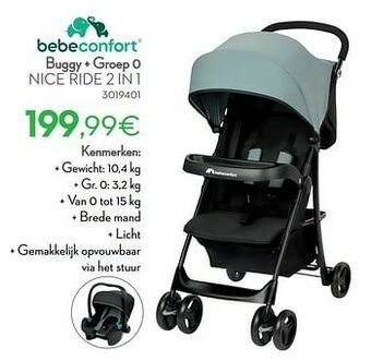 Buggy + groep 0 nice ride 2 in 1