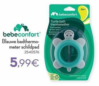 Cora Blauwe badthermometer schildpad aanbieding