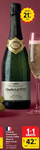 Carrefour Market Frankrijk Champagne Charles Lafitte Réserve Belle Cuvée Brut aanbieding